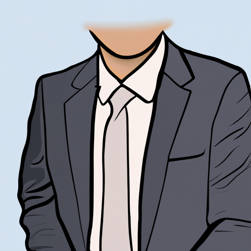 cartoon of a person wearing a suit