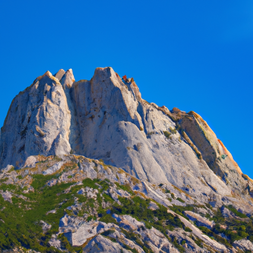 A mountain to demonstrate the challenge of climbing to the top