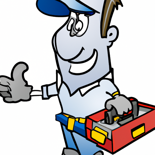 A cartoon of a character with a toolbox in hand to indicate learning a trade